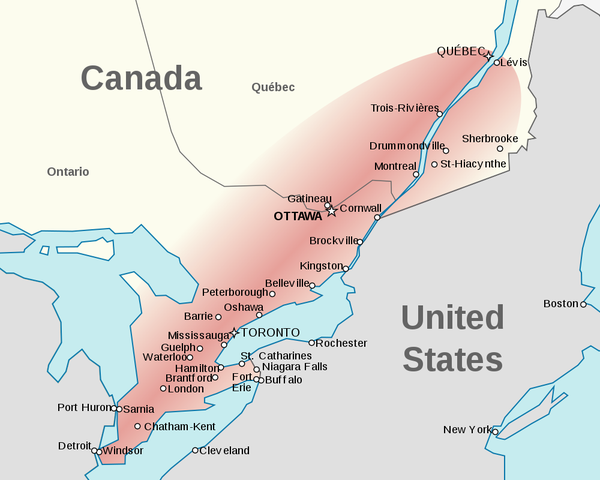 占加拿大一半人口的温莎走廊