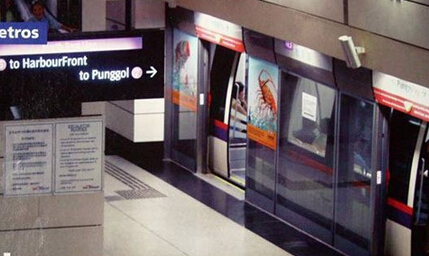 新加坡的地铁是一个现代化附空调的客运列车系统